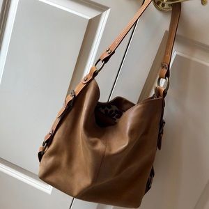 Suede Leather Nino Bossi Hobo Bag